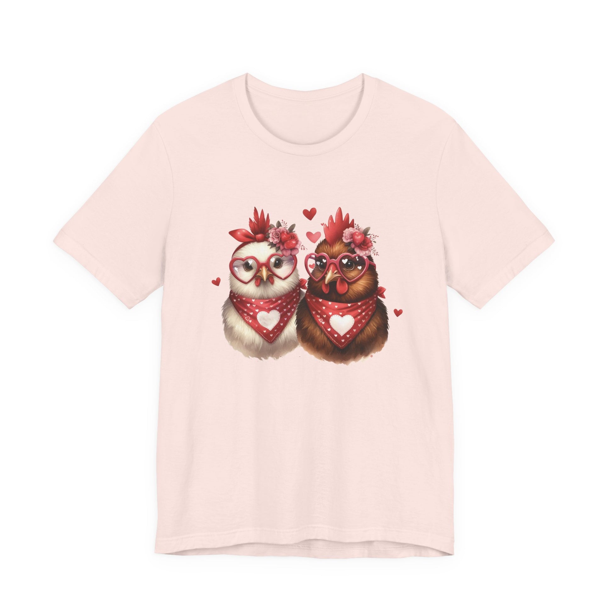 Valentines Day Farm Chickens Shirt, Valentine Farm Shirt, Chicken Shirt - PopCultureByDesign36