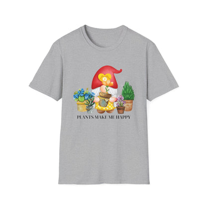 Plants make me happy, Funny Gardening Shirt, Botanic Shirt, Gift for Plant Lover - PopCultureByDesign36