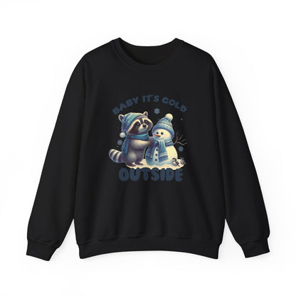 Baby Its Cold Outside Raccoon, Cute Christmas Raccoon, Winter Humor - PopCultureByDesign36