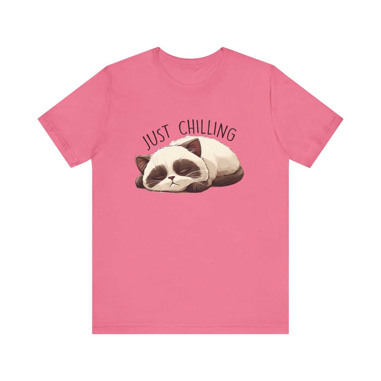 Just Chilling, Lazy Cat Shirt, Cute Cat Shirt, Cat Lover Gift, Funny Cat Shirt - PopCultureByDesign36