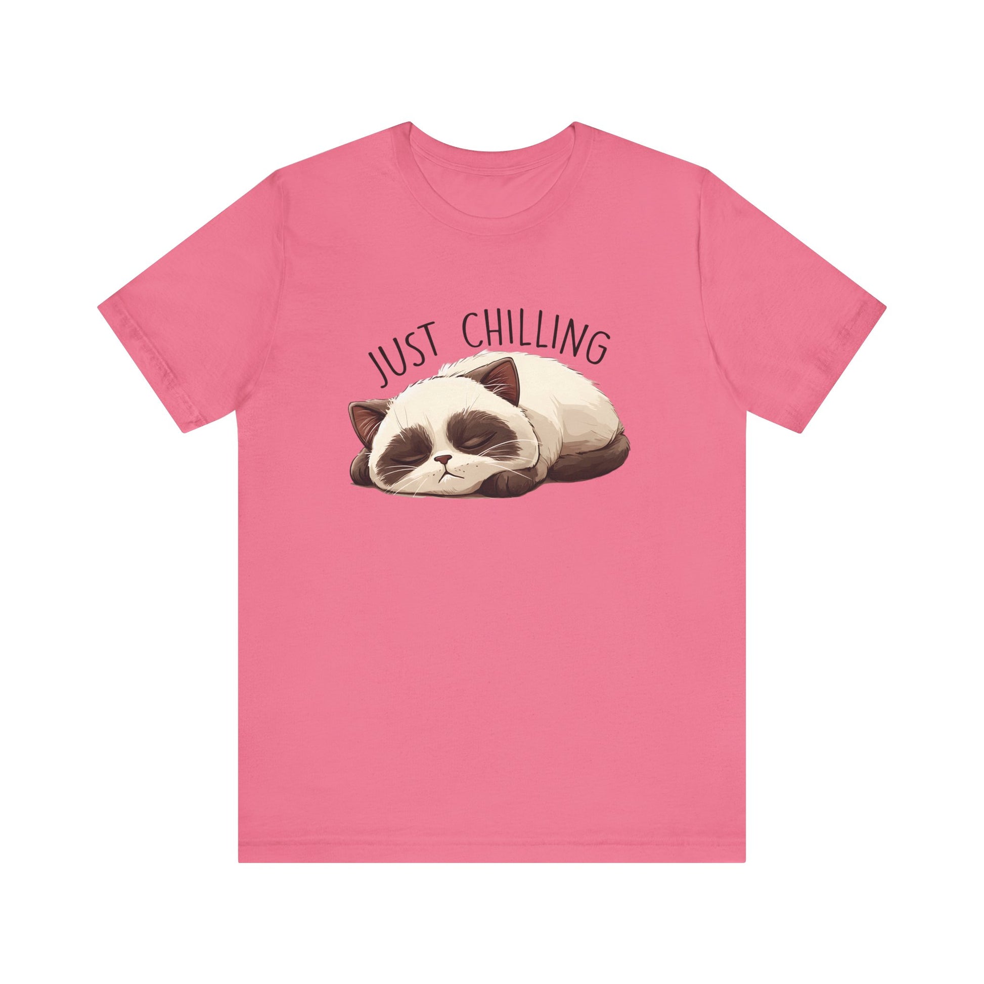 Just Chilling, Lazy Cat Shirt, Cute Cat Shirt, Cat Lover Gift, Funny Cat Shirt - PopCultureByDesign36