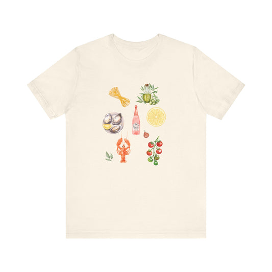 Italia Shirt, Coastal Grandma, Italian Summer Meal Tee - PopCultureByDesign36