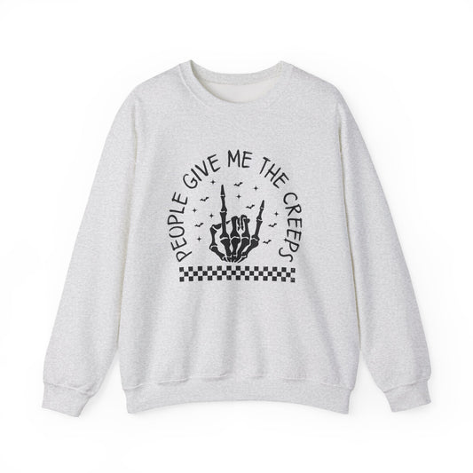 The Creeps Sweatshirt, Skeleton Hands Shirt, Skull Halloween Sweatshirt - PopCultureByDesign36