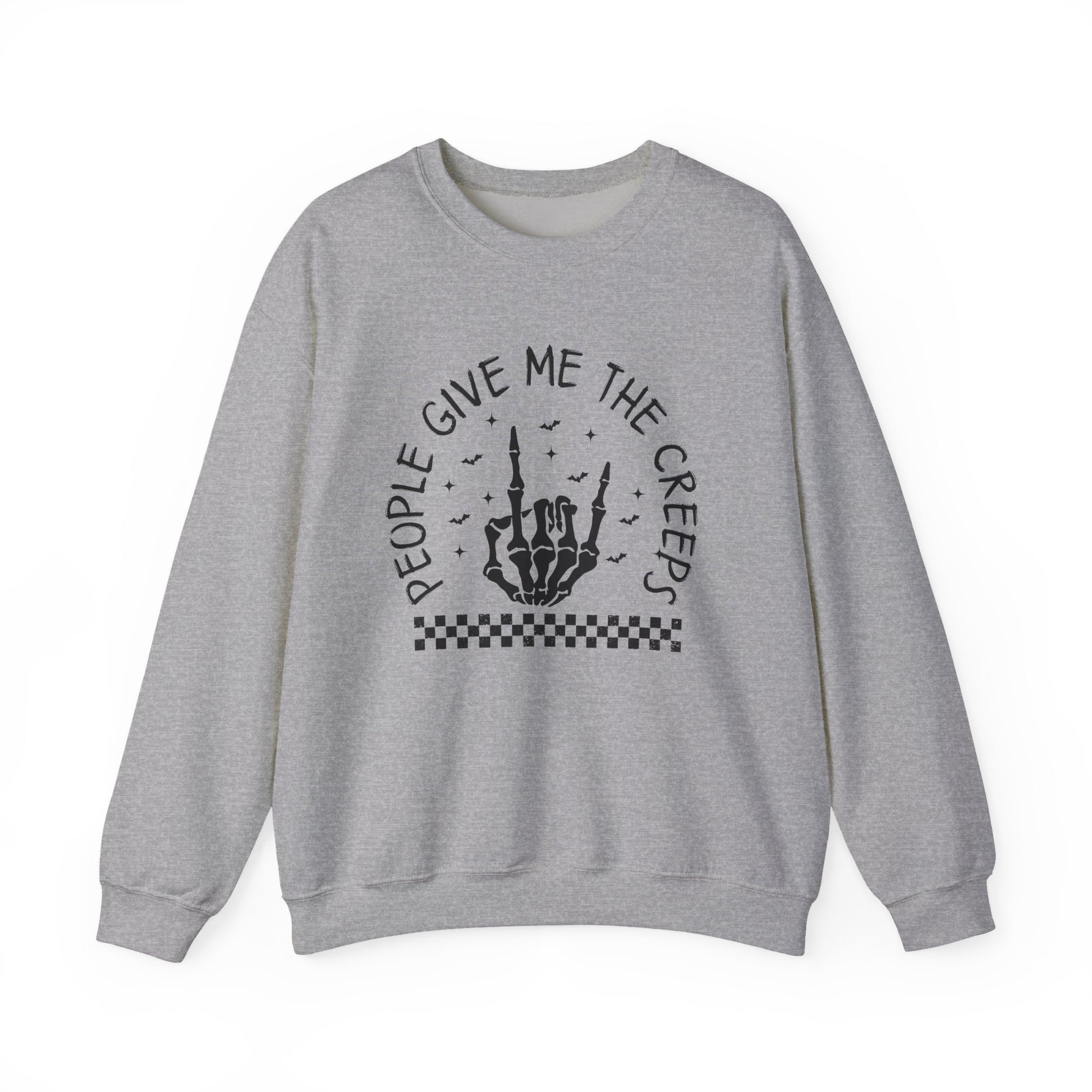 The Creeps Sweatshirt, Skeleton Hands Shirt, Skull Halloween Sweatshirt - PopCultureByDesign36