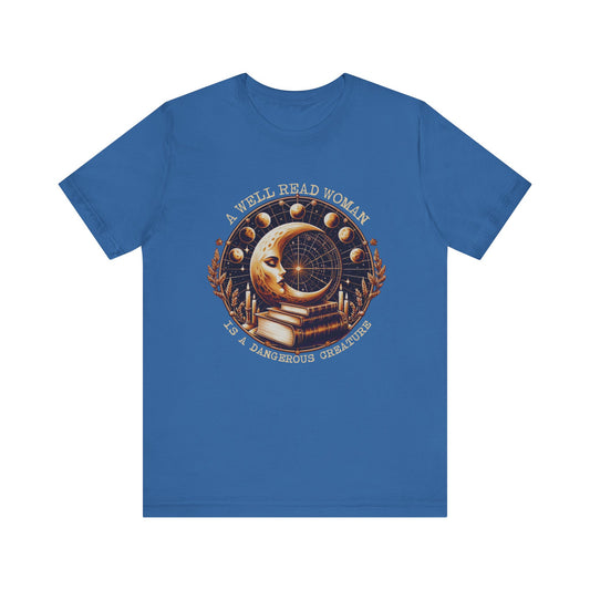 Reading Shirt, Librarian Shirt, Celestial Shirt, Book Lover Tee - PopCultureByDesign36