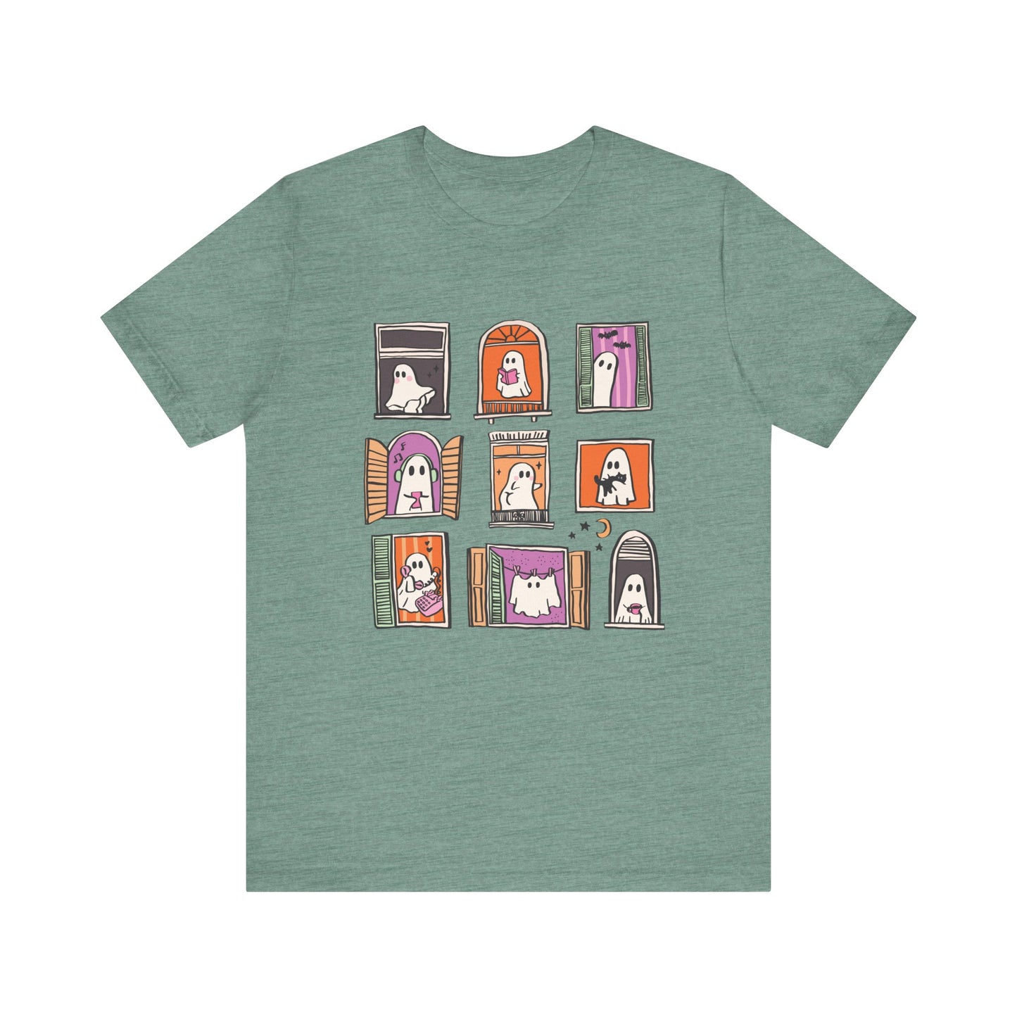 Ghostly Frames T-Shirt, Halloween Tee, Spooky Shirt - PopCultureByDesign36