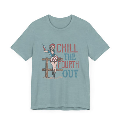 Cowgirl July 4th Retro Shirt, 4th of July Boho Independence Day Tee - PopCultureByDesign36