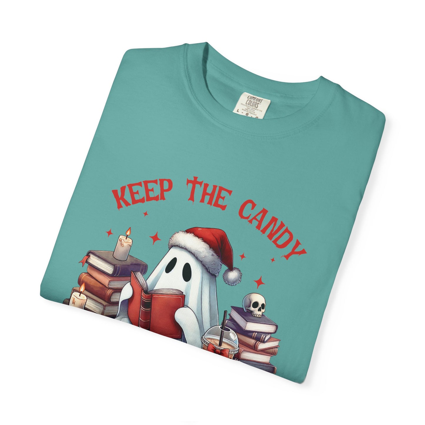 Retro Ghost Reading Books shirt, Librarian Ghost Halloween, Halloween Tee - PopCultureByDesign36
