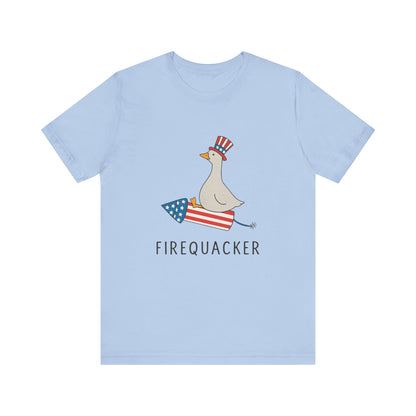 Firequacker Shirt, Funny Fourth Of July Shirt, Funny Goose Shirt - PopCultureByDesign36