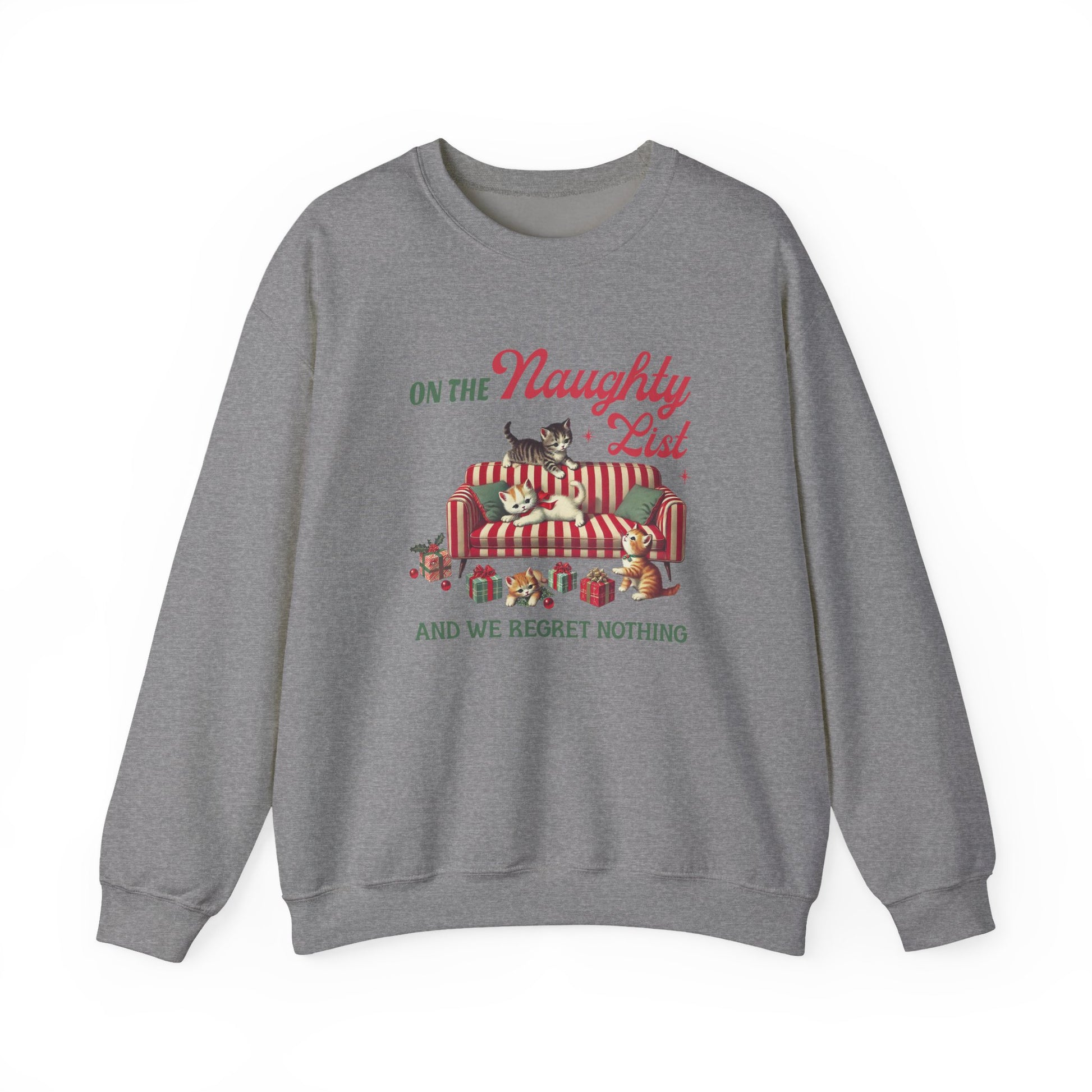Cat Christmas Sweater, Christmas Cat Sweatshirt, Kitten Christmas Shirt - PopCultureByDesign36