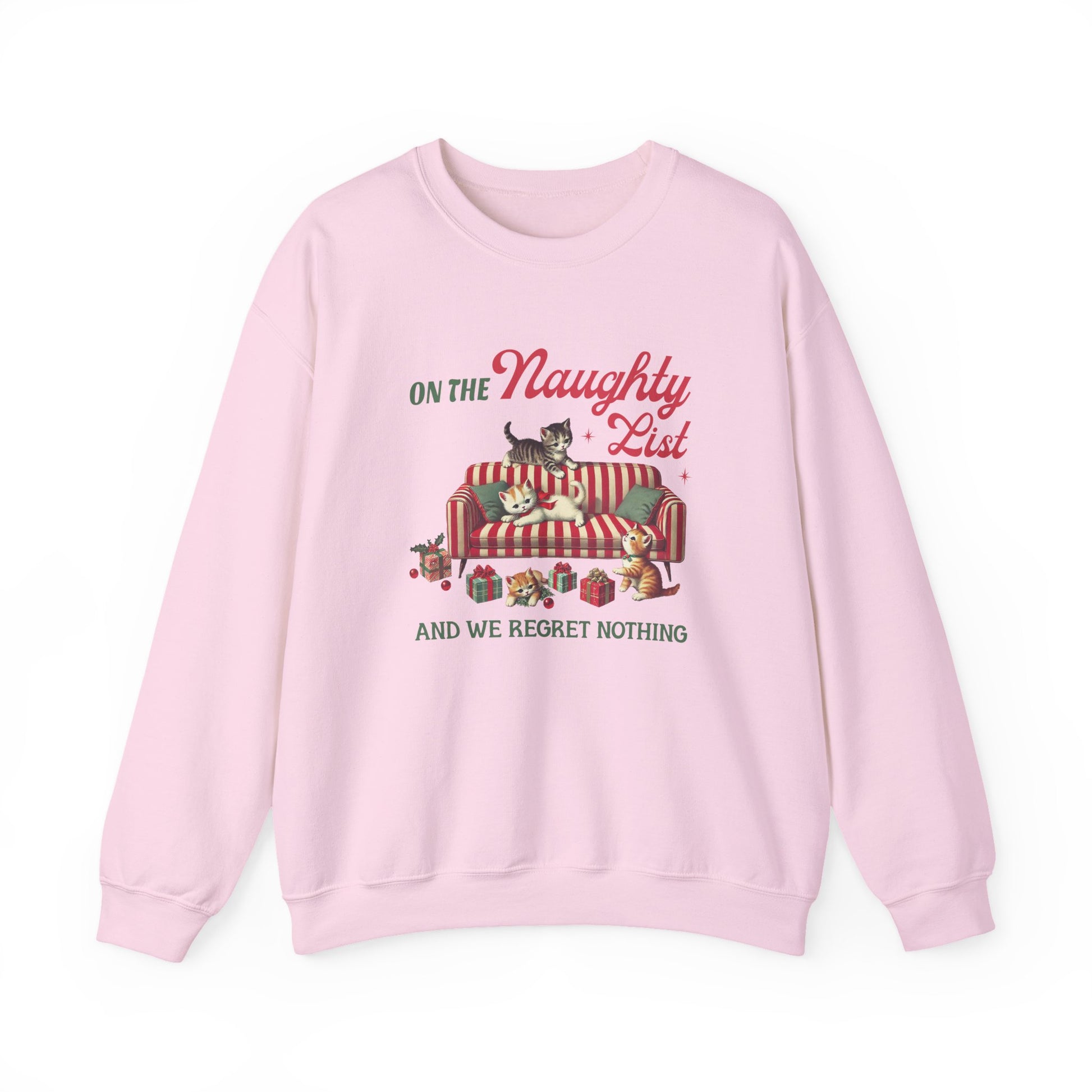 Cat Christmas Sweater, Christmas Cat Sweatshirt, Kitten Christmas Shirt - PopCultureByDesign36