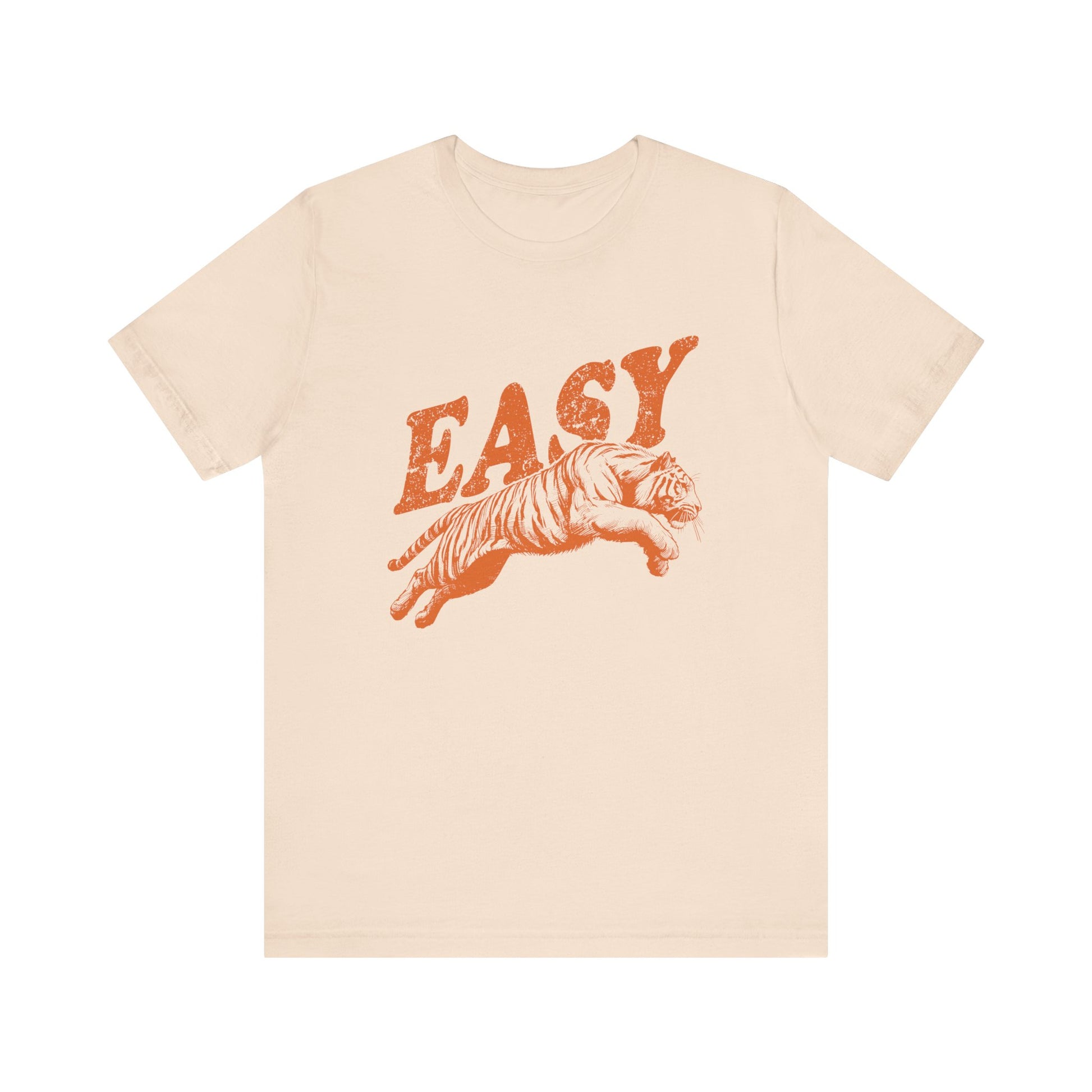 Easy Orange Tiger Shirt, Retro Boho Tee, Hippie Clothes, Indie Shirt - PopCultureByDesign36