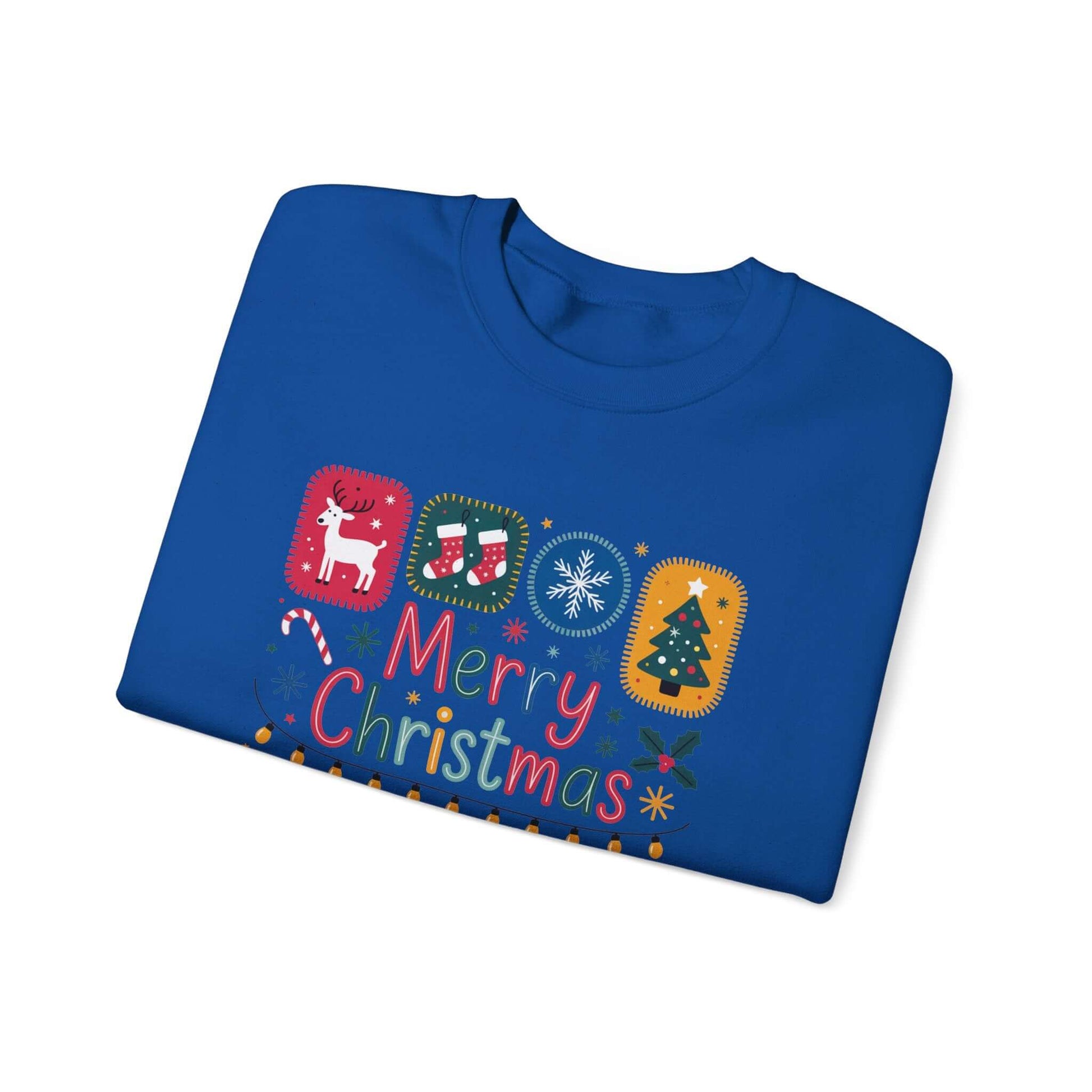 Christmas Cute Collage Sweatshirt, Winter Collage Seasonal Sweatshirt - PopCultureByDesign36