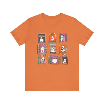 Ghostly Frames T-Shirt, Halloween Tee, Spooky Shirt - PopCultureByDesign36