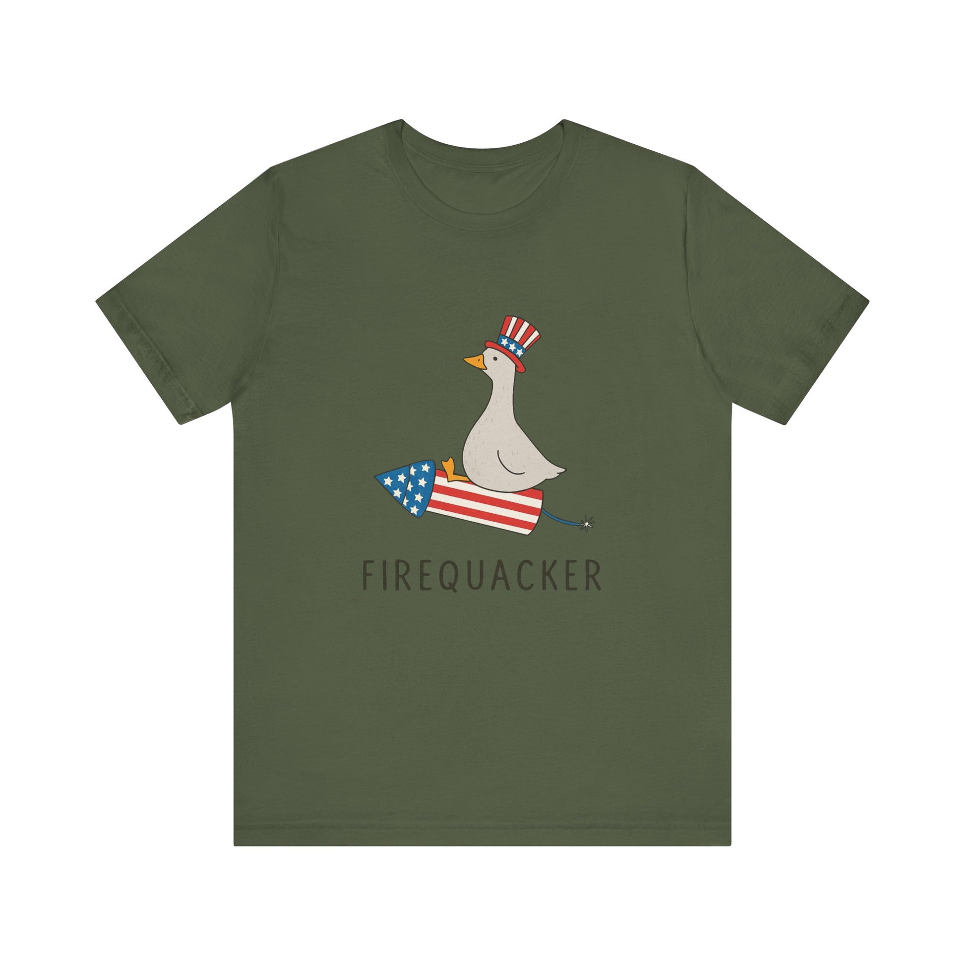 Firequacker Shirt, Funny Fourth Of July Shirt, Funny Goose Shirt - PopCultureByDesign36