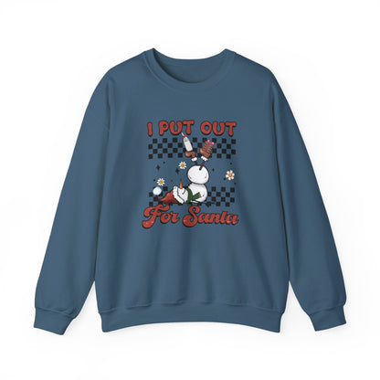 I Put Out For Santa Sweatshirt, Funny Christmas Sweatshirt, Funny Santa Sweatshirt - PopCultureByDesign36