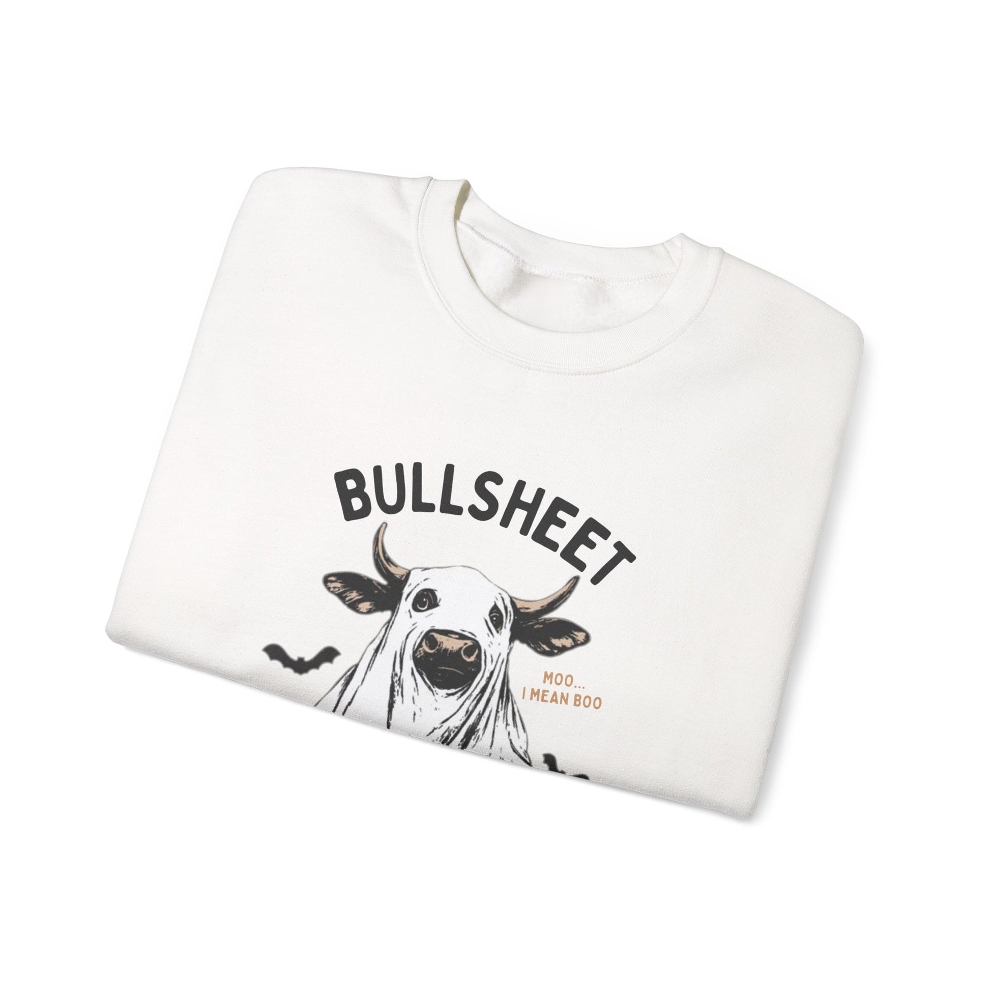 Bull Sheet Sweatshirt, Halloween Ghost Cow Sweatshirt, Trick or Treat Shirt - PopCultureByDesign36