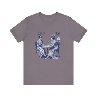 Funny Card Playing Tee, Card Playing Lovers Tee, Vintage Style Top - PopCultureByDesign36