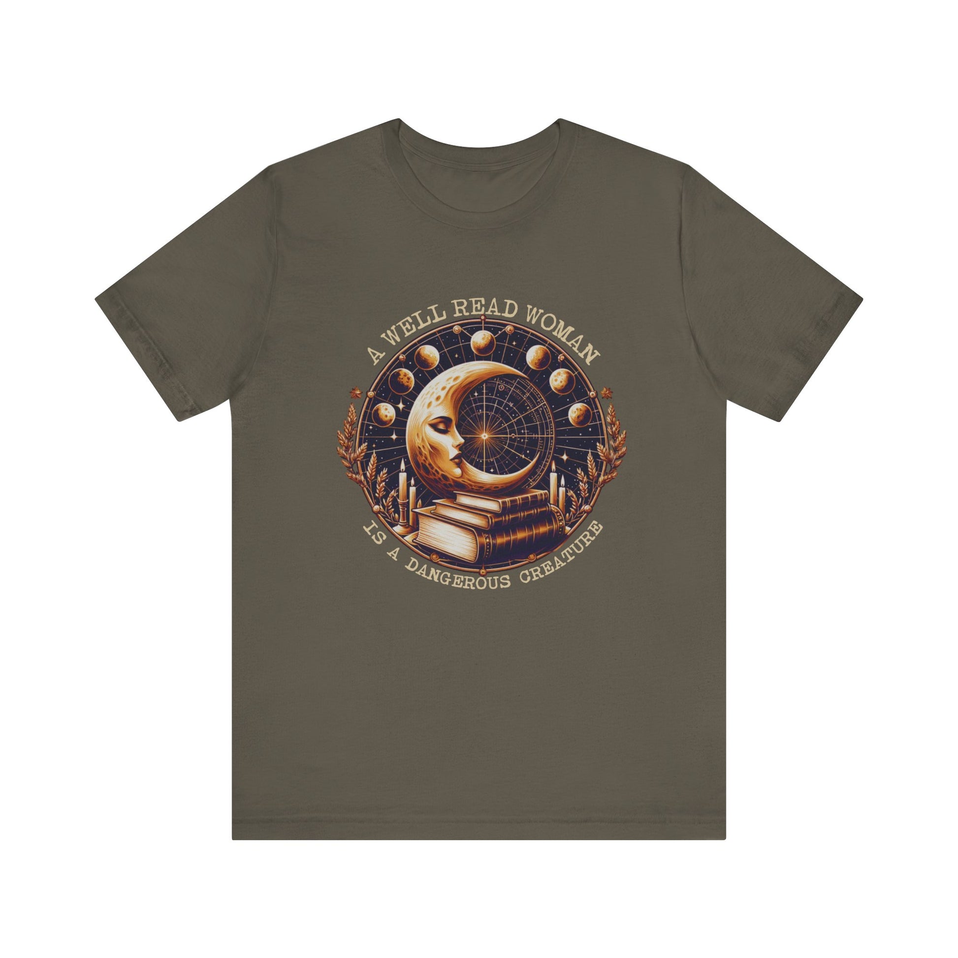 Reading Shirt, Librarian Shirt, Celestial Shirt, Book Lover Tee - PopCultureByDesign36