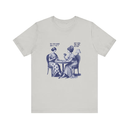 Funny Card Playing Tee, Card Playing Lovers Tee, Vintage Style Top - PopCultureByDesign36