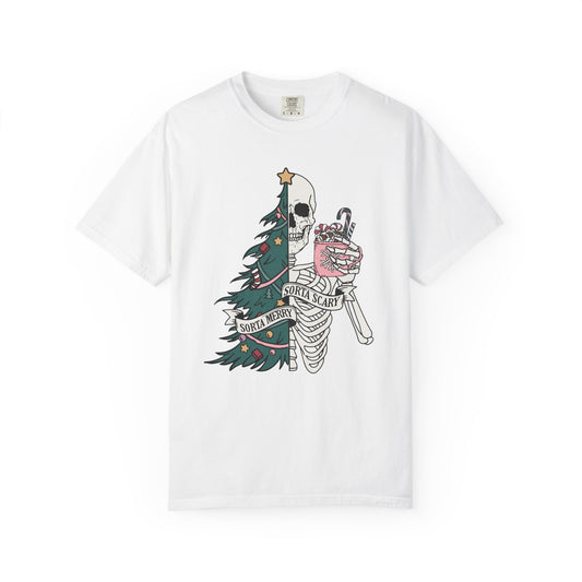 Funny Christmas Shirt, Cute Spooky Season Shirt, Sorta Merry - PopCultureByDesign36