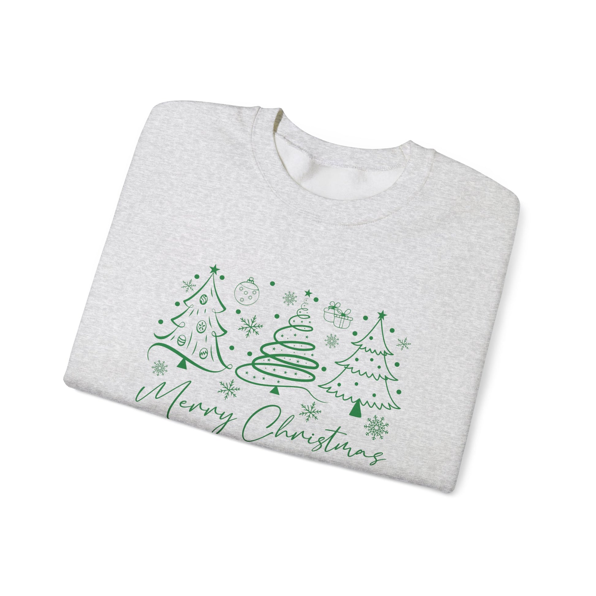 Boho Style Merry Christmas Sweatshirt, Cozy Christmas Outfit - PopCultureByDesign36