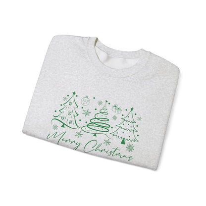 Boho Style Merry Christmas Sweatshirt, Cozy Christmas Outfit - PopCultureByDesign36