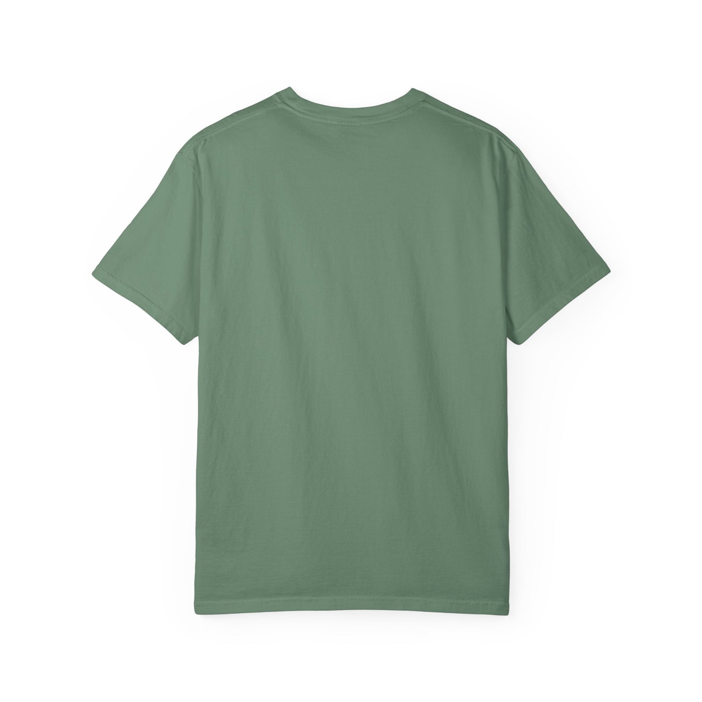 Back view of the Astronaut Shirt, Boho Astronaut Shirt, Vintage Boho Womens Space Shirt in green.