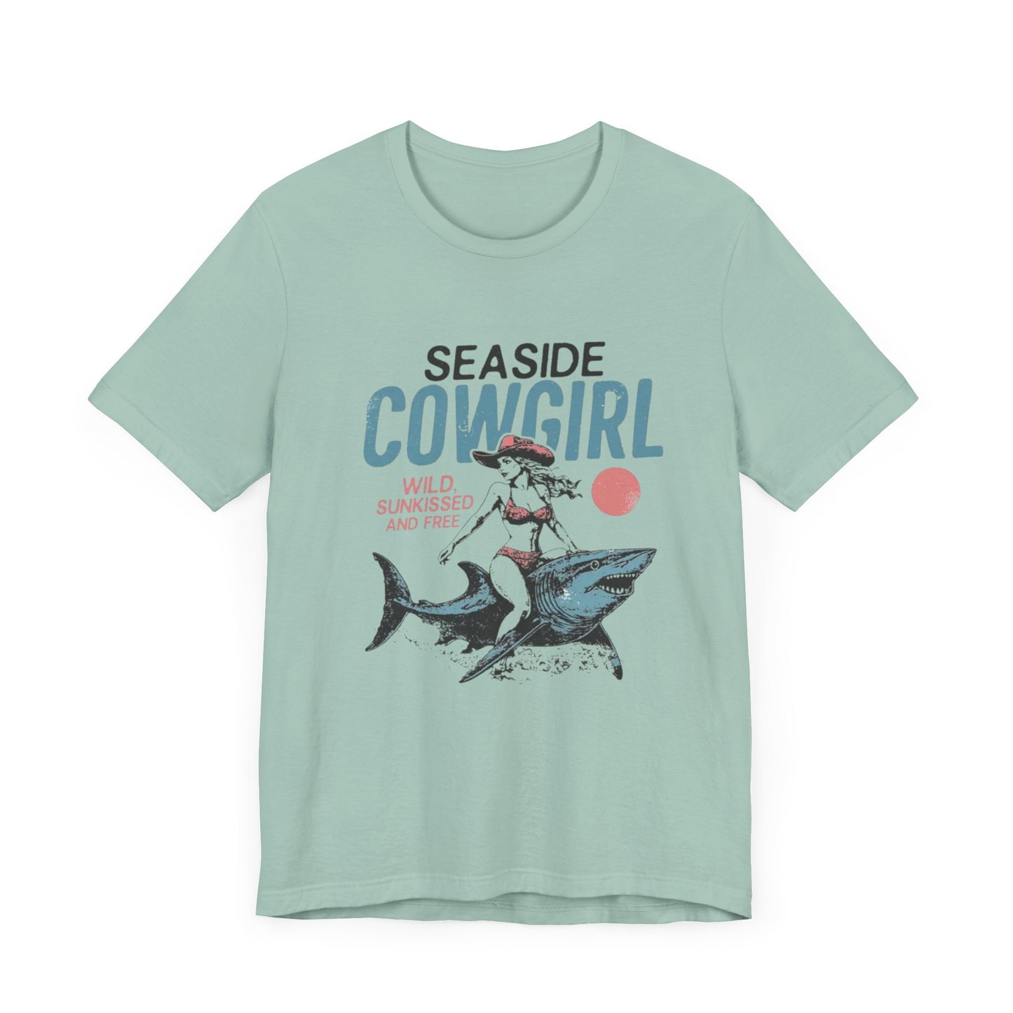 Seaside cowgirl retro summer Shirt, Western beach Shirt, Wild sunkissed Shirt - PopCultureByDesign36