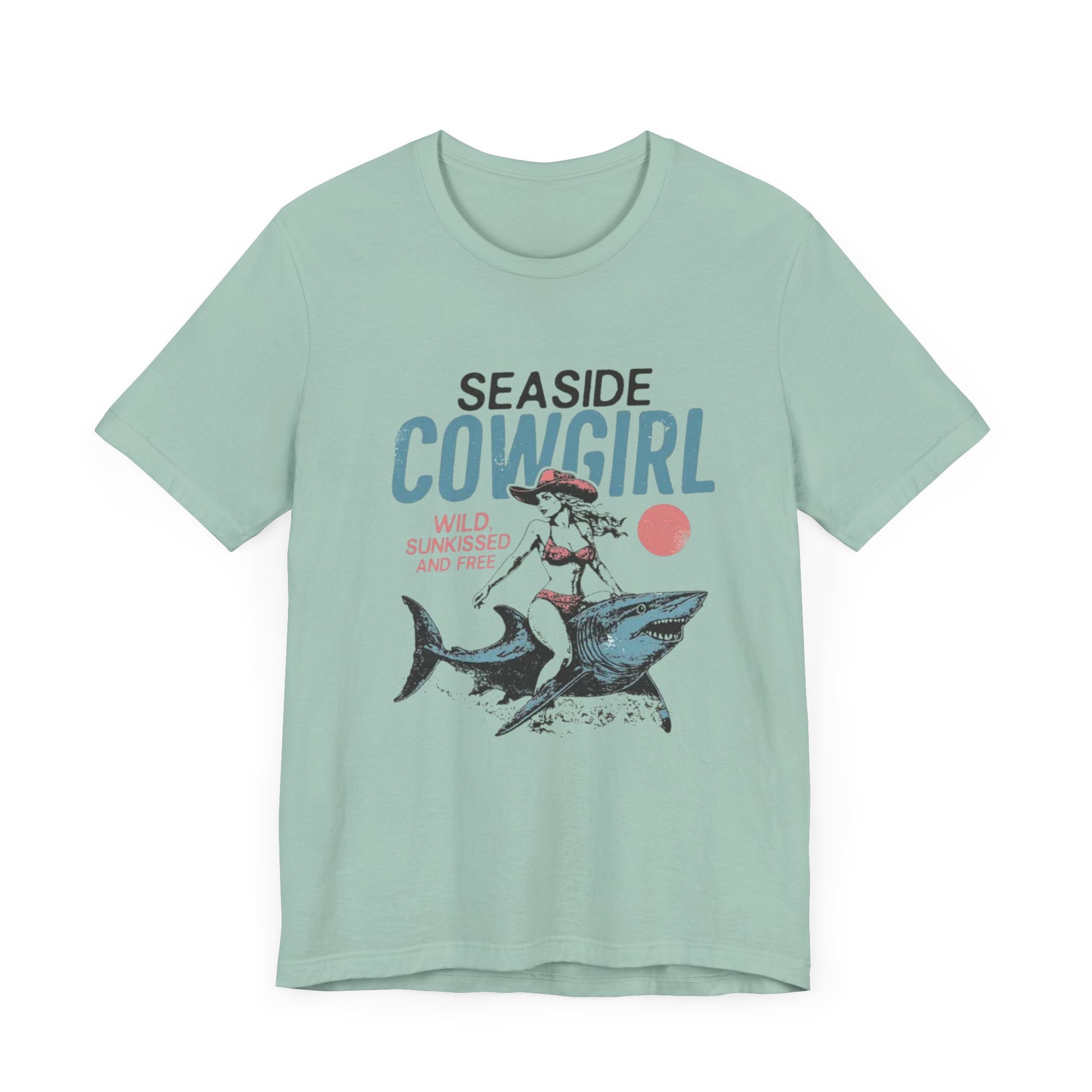 Seaside cowgirl retro summer Shirt, Western beach Shirt, Wild sunkissed Shirt - PopCultureByDesign36