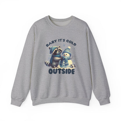 Baby Its Cold Outside Raccoon, Cute Christmas Raccoon, Winter Humor - PopCultureByDesign36