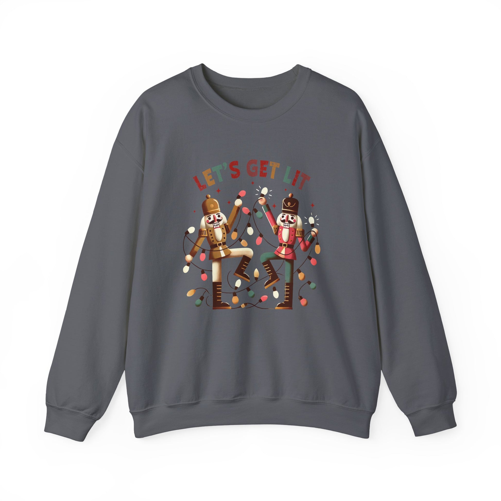 Let's get lit sweatshirt , Funny nutcracker Christmas shirt, Funny nutcracker - PopCultureByDesign36