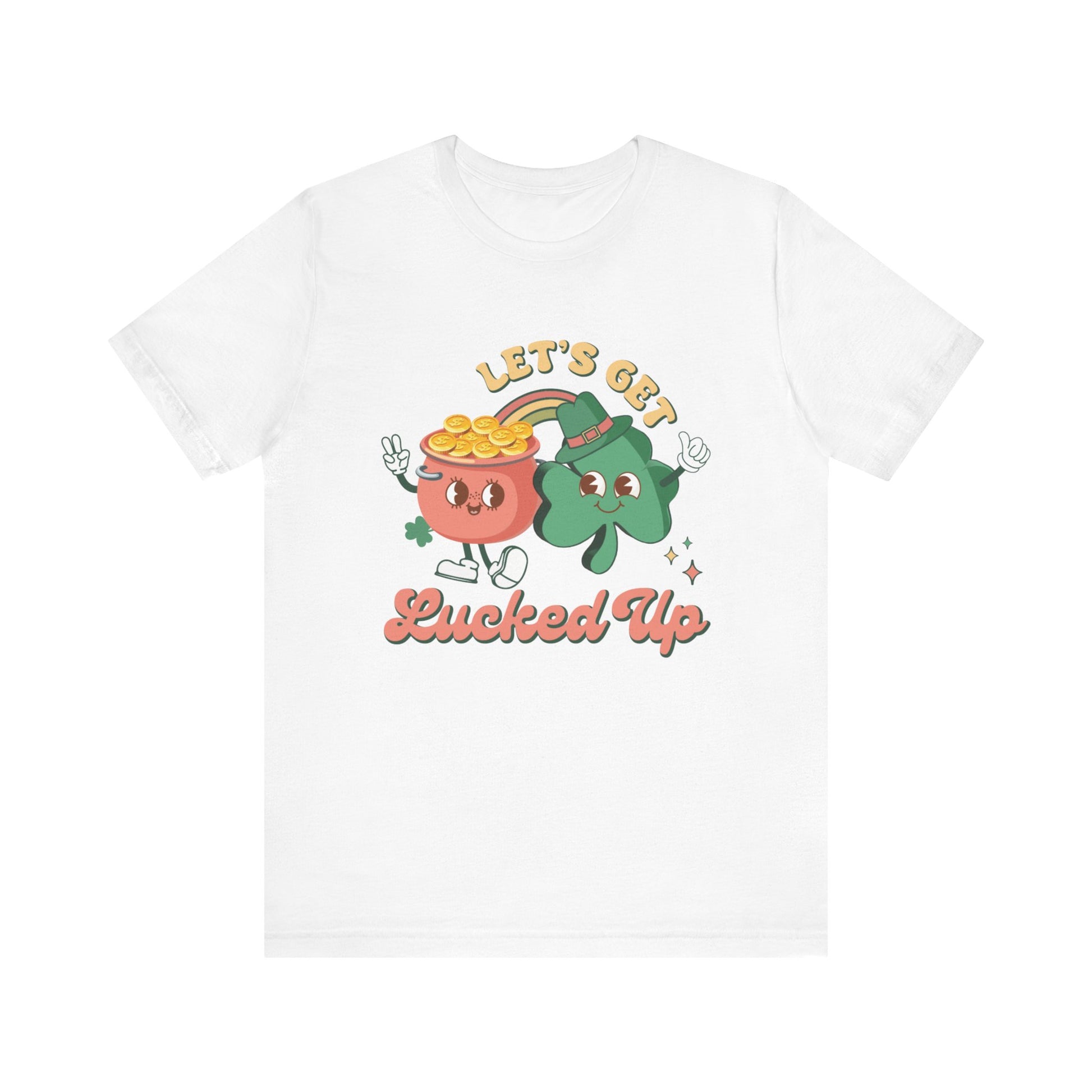Let's Get Lucked Up Shirt, St Patrick's Day Tee, Irish Shamrock Tee - PopCultureByDesign36