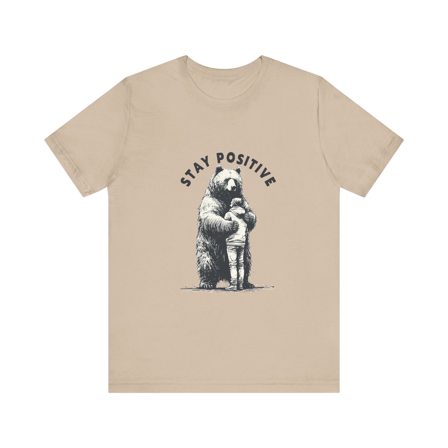 Stay Positive Bear Hug Shirt, Mental Health Shirt, Bear Hug Tee - PopCultureByDesign36