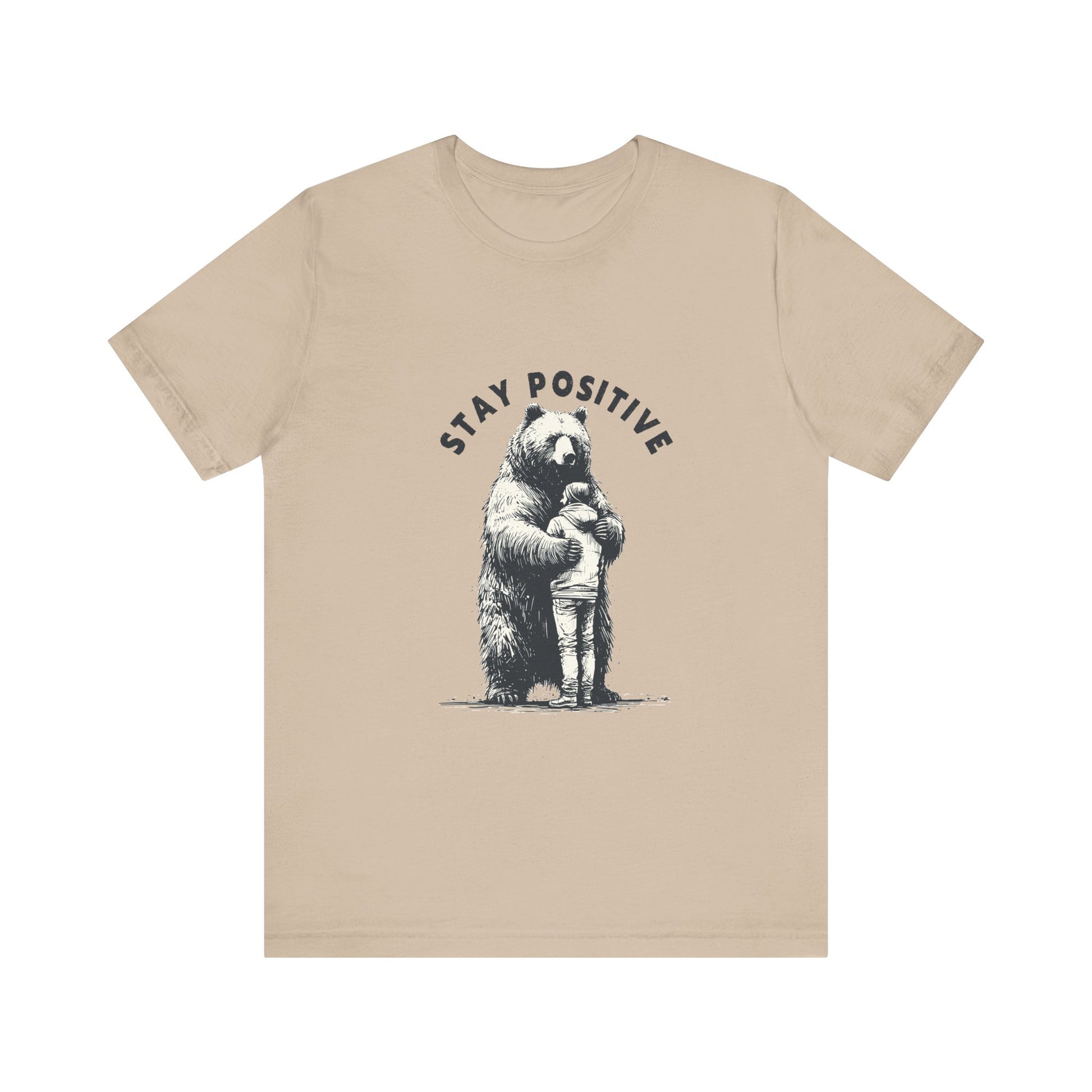 Stay Positive Bear Hug Shirt, Mental Health Shirt, Bear Hug Tee - PopCultureByDesign36