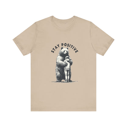 Stay Positive Bear Hug Shirt, Mental Health Shirt, Bear Hug Tee - PopCultureByDesign36