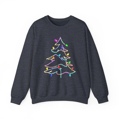 Swirly Christmas Tree with Lights, Neon Tree, Neon Colors Christmas - PopCultureByDesign36