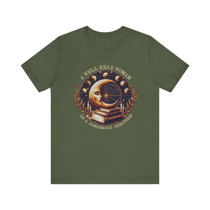 Reading Shirt, Librarian Shirt, Celestial Shirt, Book Lover Tee - PopCultureByDesign36