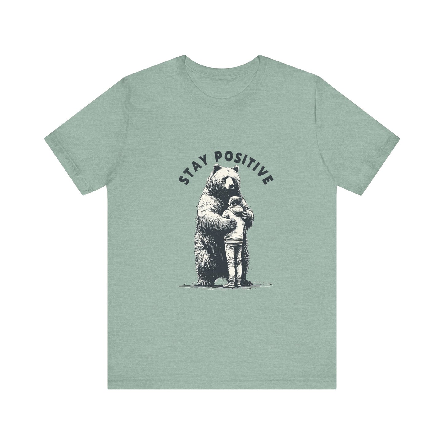 Stay Positive Bear Hug Shirt, Mental Health Shirt, Bear Hug Tee - PopCultureByDesign36
