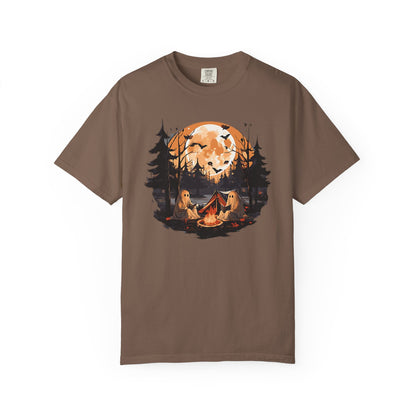 Cute Ghost Shirt, ghost reading Shirt, Cute campfire ghost - PopCultureByDesign36