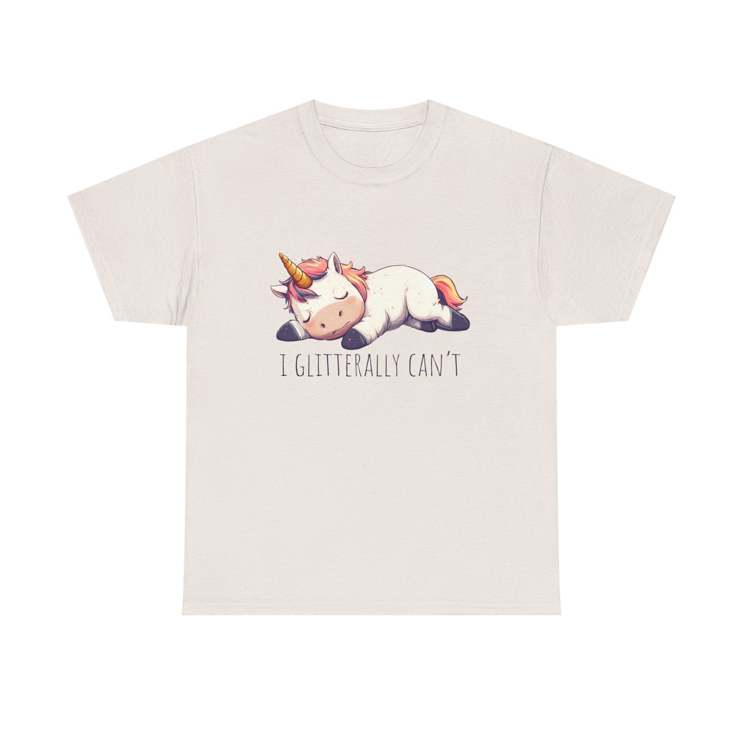 I glitterly can't, cute unicorn shirt, lazy unicorn shirt, funny unicorn shirt - PopCultureByDesign36