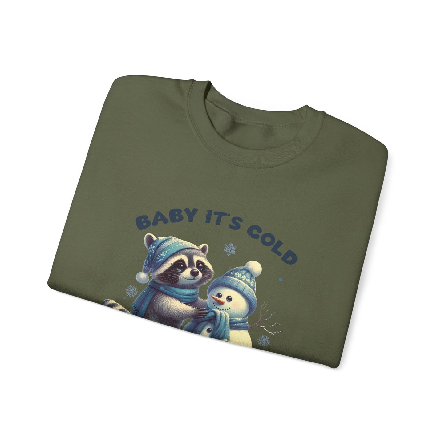 Baby Its Cold Outside Raccoon, Cute Christmas Raccoon, Winter Humor - PopCultureByDesign36
