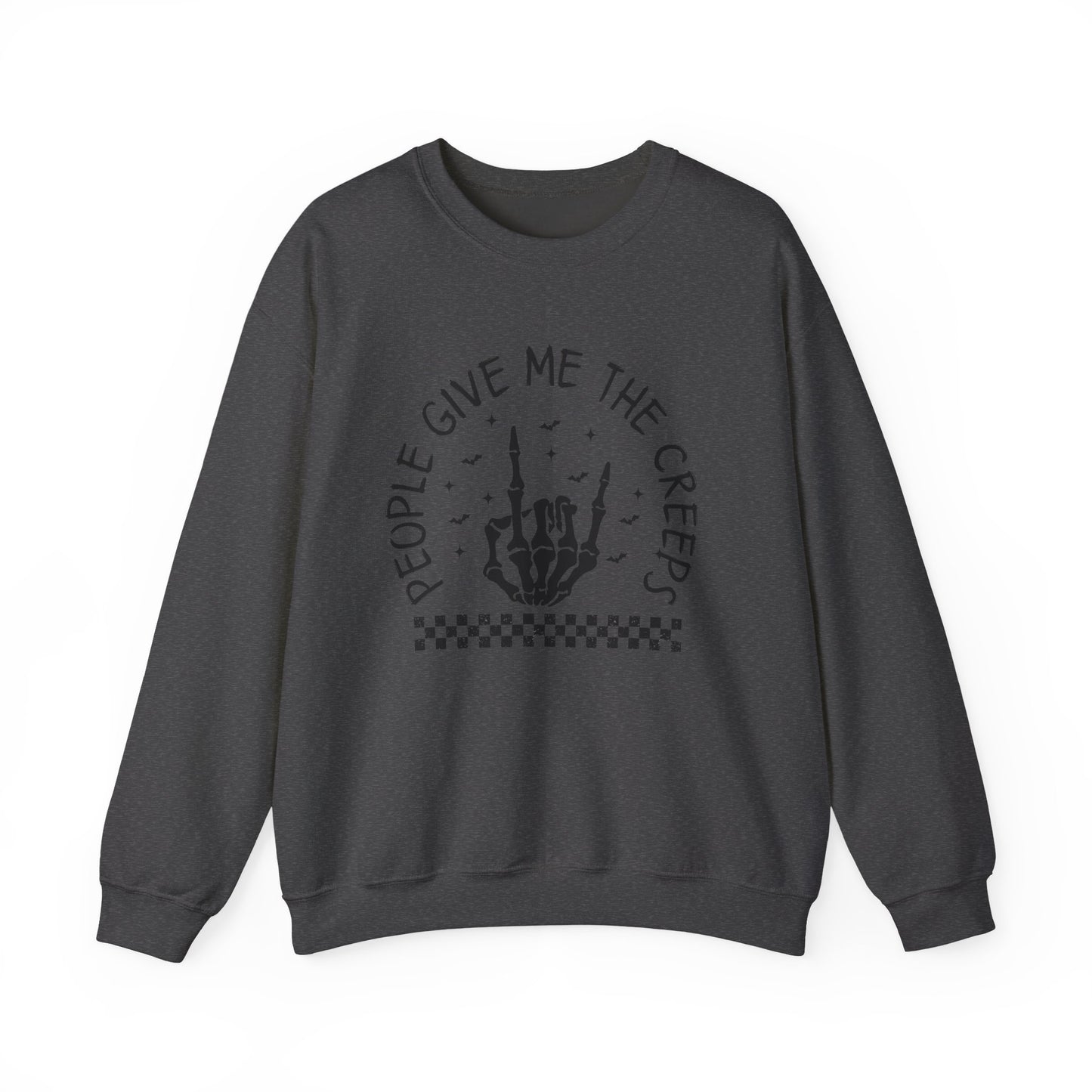 The Creeps Sweatshirt, Skeleton Hands Shirt, Skull Halloween Sweatshirt - PopCultureByDesign36