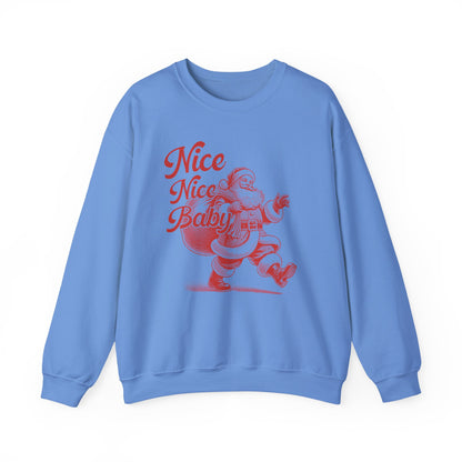 Nice Nice Baby, xmas Sweatshirt, Family christmas, Christmas Jolly, Christmas sweatshirt for Women, retro christmas, retro Santa sweatshirt - PopCultureByDesign36