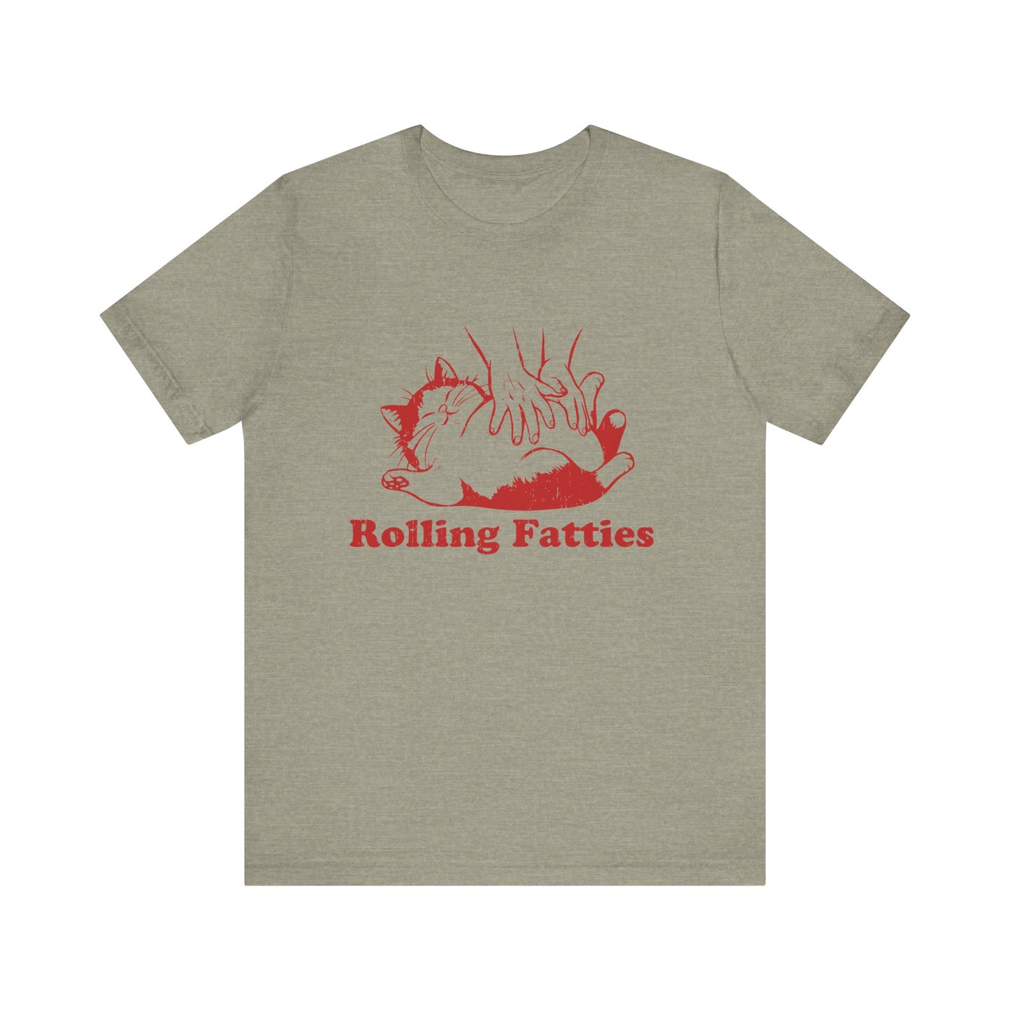 Rolling Fatties Cat TShirt, Funny Cat Graphic Shirt, Cat Lovers Gift - PopCultureByDesign36