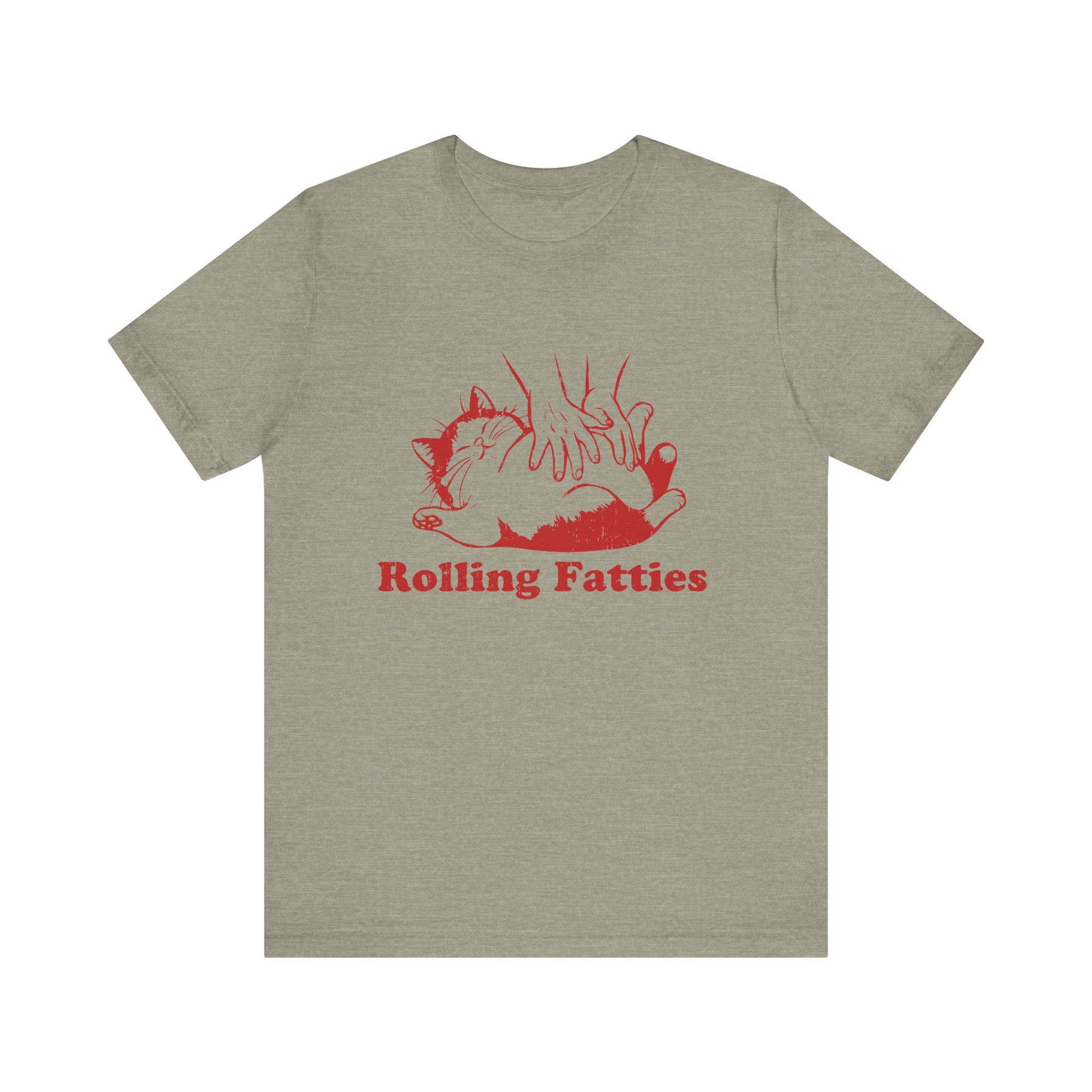Rolling Fatties Cat TShirt, Funny Cat Graphic Shirt, Cat Lovers Gift - PopCultureByDesign36
