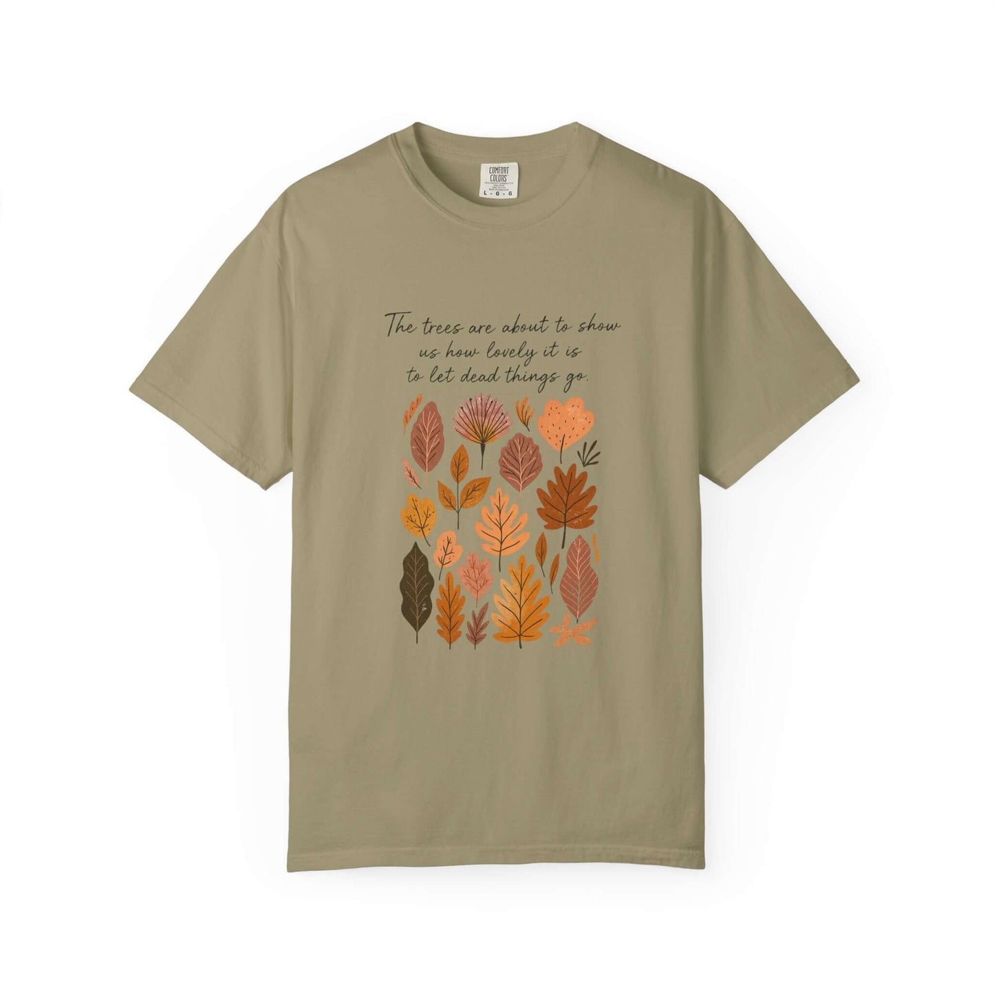Boho Poem Fall Leaves T-shirt, Fall Shirt, Unisex Fall Top