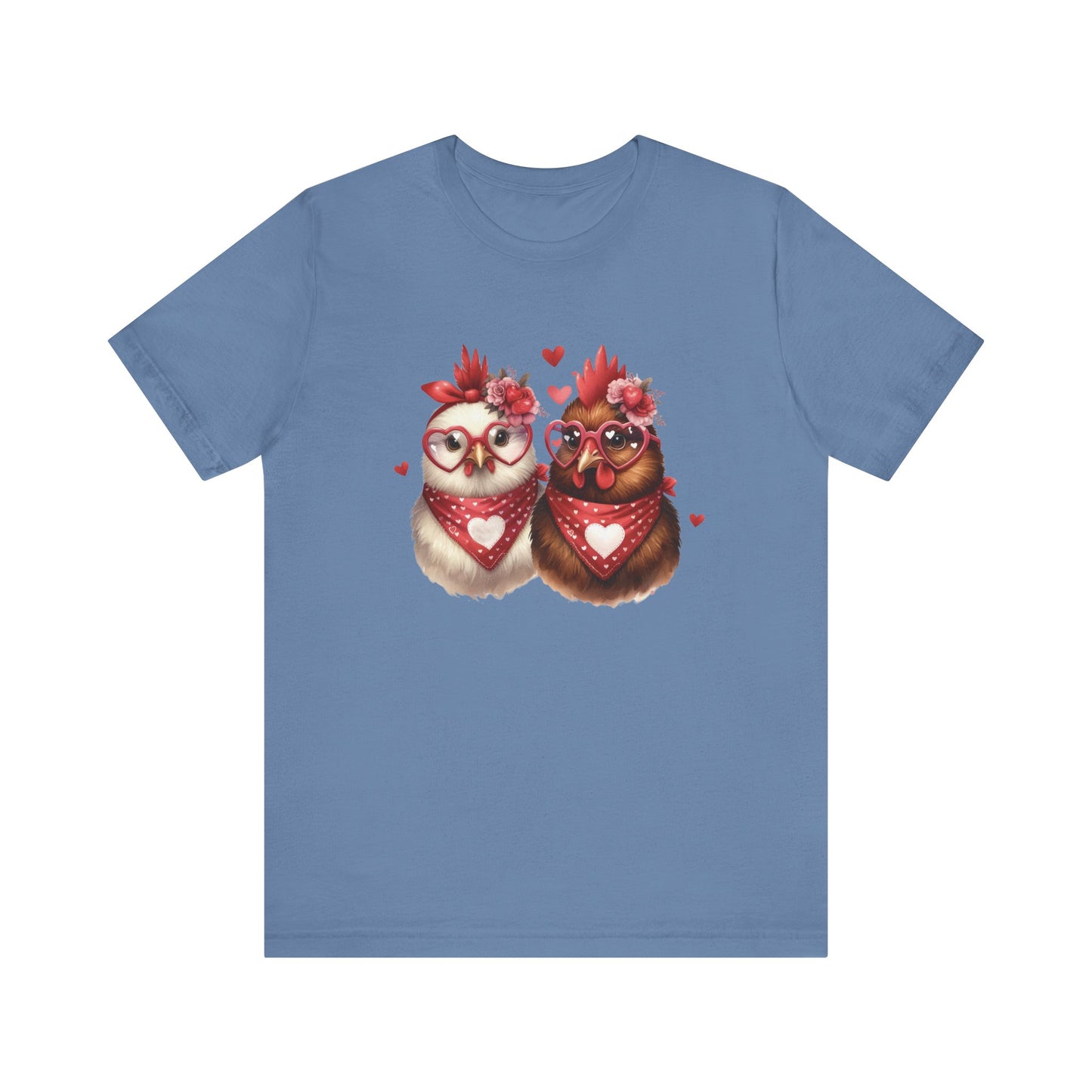 Valentines Day Farm Chickens Shirt, Valentine Farm Shirt, Chicken Shirt - PopCultureByDesign36