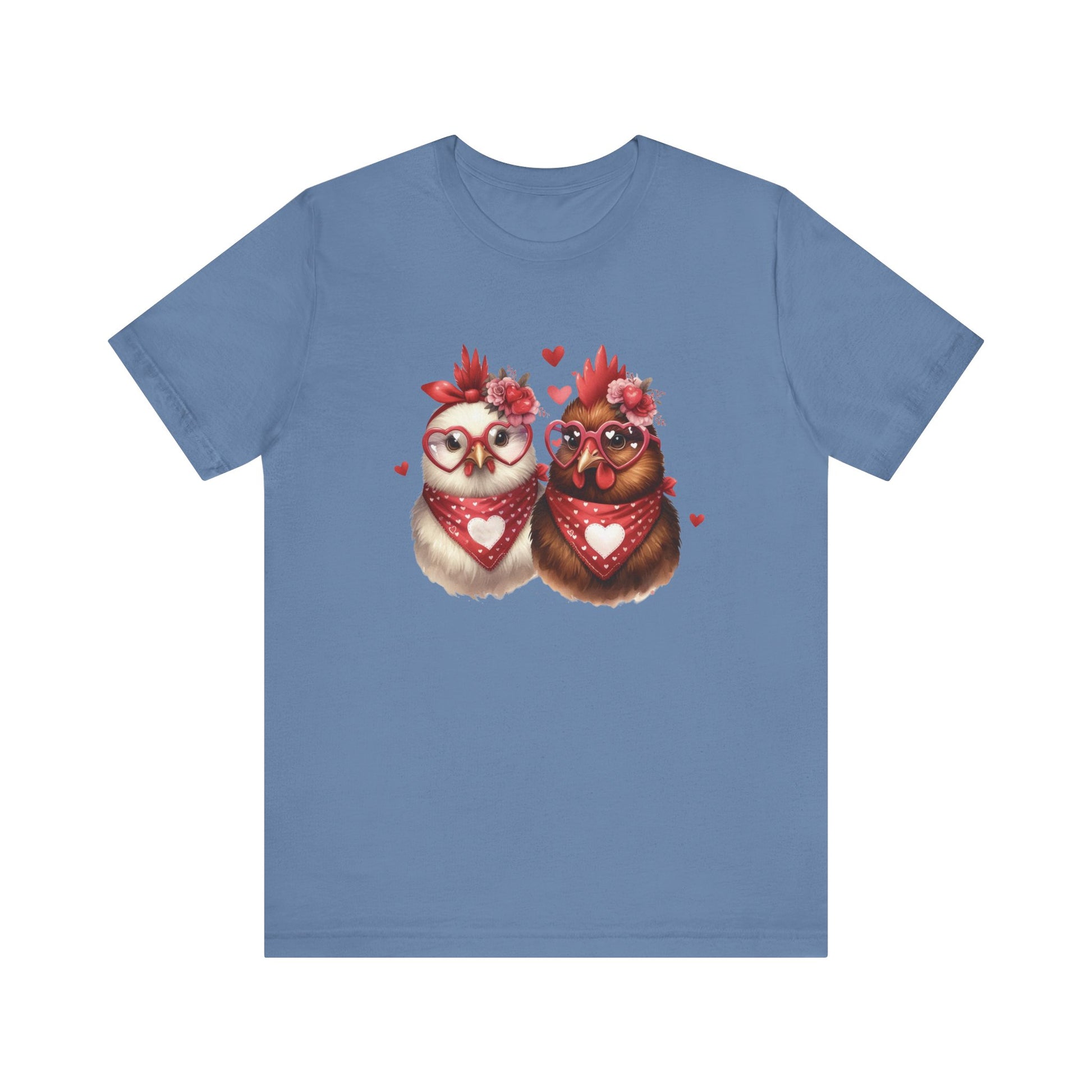 Valentines Day Farm Chickens Shirt, Valentine Farm Shirt, Chicken Shirt - PopCultureByDesign36