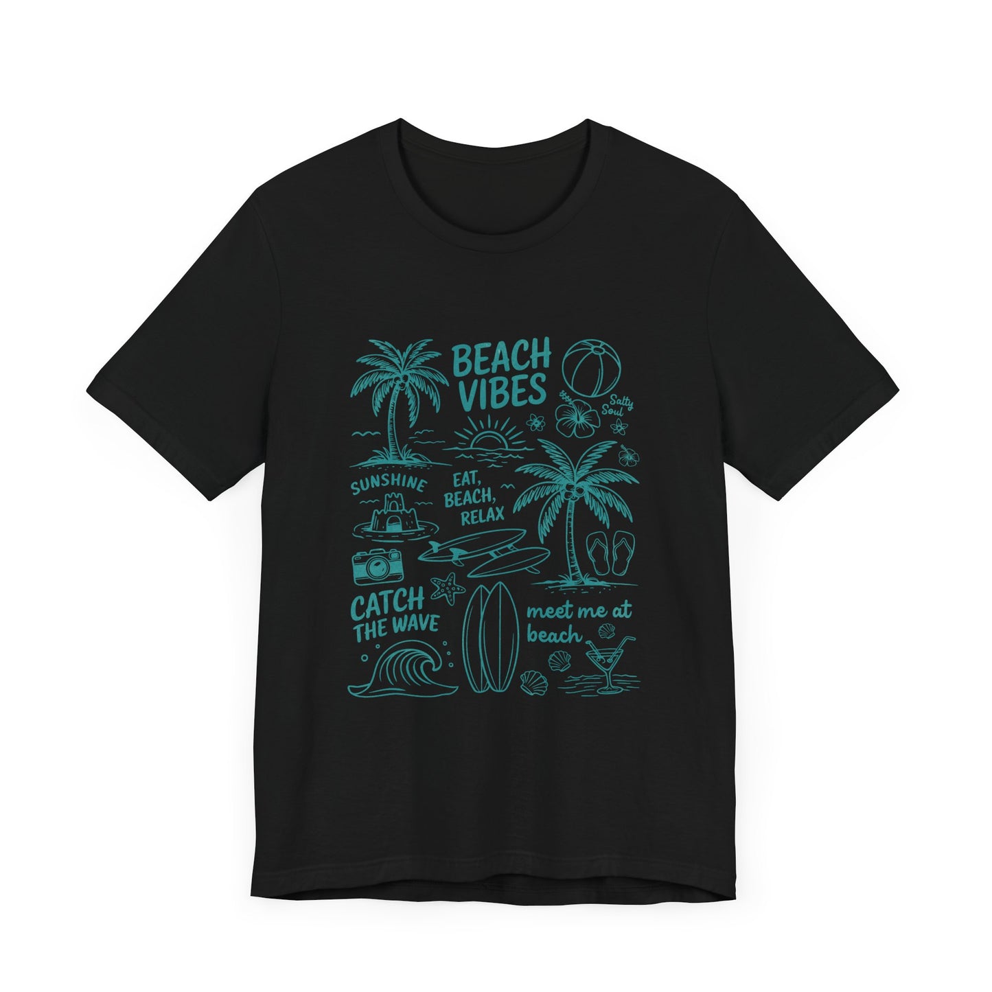 Beach Vibes Shirt, Ocean Lover Shirt, Summer T-Shirt, Sea Life Top - PopCultureByDesign36